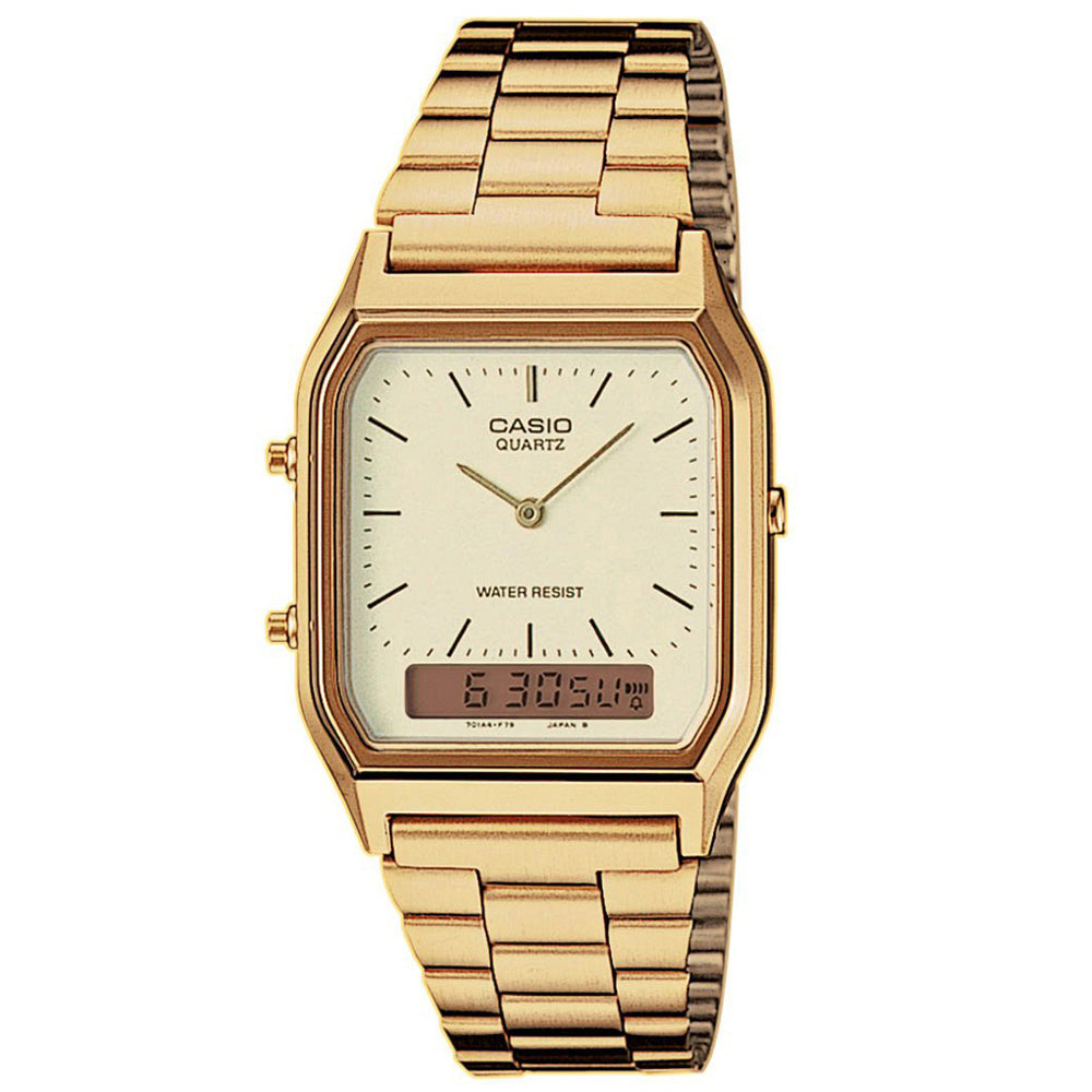 Casio Vintage Dual Display Watch / Gold (AQ-230GA-9D)